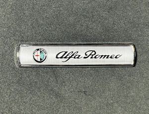 ★ Alfa Romeo アルファロメオ 旧ロゴメタルステッカーSLV シルバー★