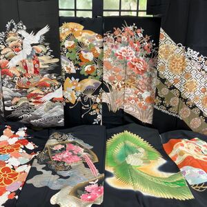 一右衛門No2853 黒留袖　8枚まとめ売り　 金駒刺繍　 金彩友禅　 刺繍　 正絹着物　大量まとめ売り