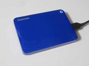 1.0TB★TOSHIBA HD-PE10TB ポータブルHDD 外付け CANVIO CONNECT 東芝 ハードディスク USBケーブル付き USED 12212★！！