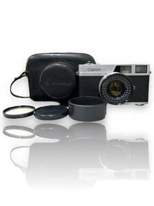 Canon Canonet キャノン SE 1:1.9 45mm フィルムカメラ ブラック/シルバー シャッターのみ確認 写真 Retro レトロ ケース付き