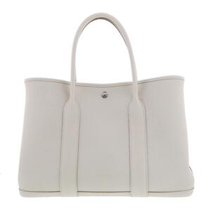 HERMES エルメス バッグ ハンドバッグ 051559CK White Veau Negonda ガーデンパーティ 36 PM ネゴンダ