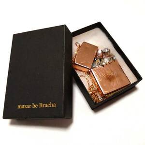 ⑱美品 mazar be Bracha zippo ネックレス ビジュー ピンクゴールド デザイナーズ アート ジュエリー Wada Maki Jewelry マザールべブラハ