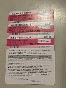 ANA 全日空 株主優待券　3枚　有効期限　2025年05月31日まで