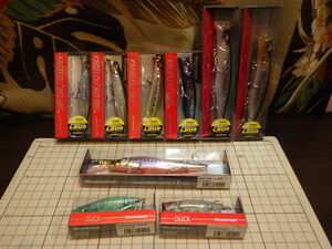 1円～ Megabass KAGELOU 98F 100F 124F 125F ビジョンワンテン+1 DUCK 9個 レアカラー 未使用 未開封 レア メガバス ソルトルアー 