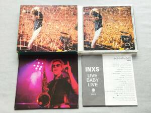 4421o 即決有 中古CD 32頁超豪華ブックレット付限定盤 INXS 『Live Baby Live』 インエクセス/ライヴ・ベイビー・ライヴ Michael Hutchence