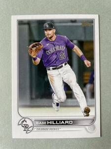 Topps MLB 2022 UPDATE SERIES #US206 SAM HILLIARD サム・ヒリアード Colorado Rockies コロラド・ロッキーズ