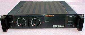 Roland SRA-2400 Professional Sound 2ch Power Amplifier 綺麗・動作OK！ ミリオン電子 ステレオ 170W＋170W パワーアンプ