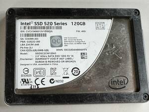 INTEL SSD 120GB【動作確認済み】3115　