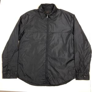 COMME CA DU MODE MEN コムサデモードメン　中綿入りナイロンジャケット　黒　薄手　M-Lサイズ相当　412-2a