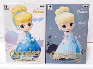 新品・送料無料【140】ディズニー　フィギュア　2点　Qposket シンデレラ　Special Coloring Cinderella Disney プリンセス