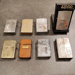 ZIPPO ジッポ ジッポー 喫煙具 ライター まとめ 喫煙グッズ WILDTURKEY トリケラトプス 三葉虫 アンモナイト 1933 8個 セット