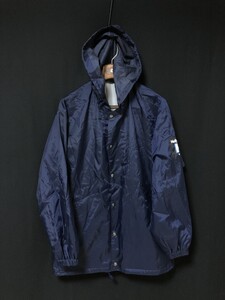 ◆HELLY HANSEN ヘリーハンセン コーチジャケット　フード付き ナイロンジャケット XL　袖ロゴ