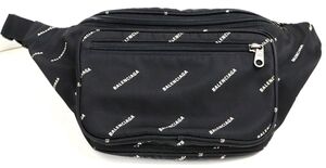 BALENCIAGA バレンシアガ ボディバッグ ウエストポーチ オールオーバー エクスプローラー 482389 1060 ブラック ◎6199-6