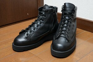 良品　ソフネット　Danner　ダナー　SOPH NET ZIP UP BOOTS ダナー ソフネット ジップ　ブーツ　ブラック　レザー　us7　SOPHNET