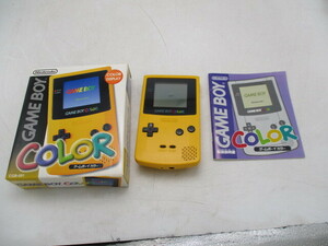 ★☆任天堂　Nintendo　ゲームボーイ　カラー　GAME　BOY　COLOR　イエロー　本体　CGB-S-YA　箱　説明書付き　稼働品☆★