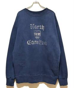 BEAMS ORIGINAL (north carolina) LOOSE COLLEGE SWEAT（XL）ネイビー ビームス カレッジ ルーズ スウェット ヘビーウェイト