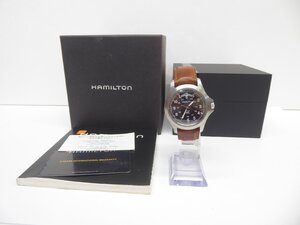 ハミルトン HAMILTON H644510 カーキキング デイデイト クォーツ ※社外ベルト メンズ 腕時計 △WA6256