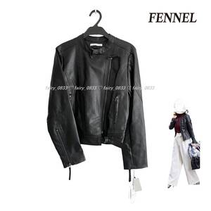 新品【送料無料】定価22000円■スコットクラブ FENNEL フェンネル■ 大人魅え...♪スタイリッシュなエコレザーライダースジャケット