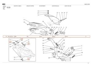 DUCATI 999/749　純正　ナット　5個セット　【送料込み】