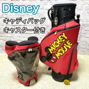 【希少】 ディズニー ミッキーマウス キャディバッグ ゴルフ MICKEY キャスター付き Disney MICLEY MOUSE 送料無料