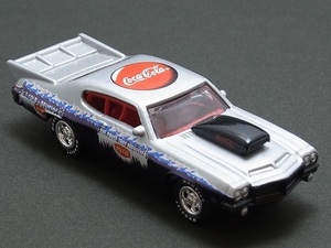 ☆日曜夜☆ルース☆1972 PONTIAC GTO PRO STOCK☆INCLUDES BONUS COLLECTIBLE STORAGE TIN☆COCA COLA FESTOON R1☆JOHNNY LIGHTNING☆1/64