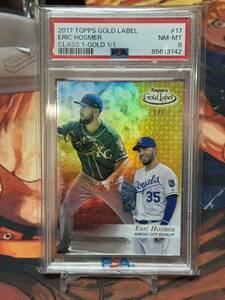 1of1 PSA8 2017 Topps Gold Label ERIC HOSMER Class1 Gold 1/1