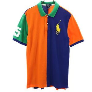 ポロバイラルフローレン ビッグポニー 半袖 ポロシャツ 170 Polo by Ralph Lauren 鹿の子地 キッズ