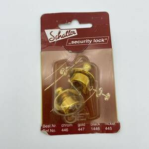 AU0249003 【希少】Schaller / シャーラー Security-Locks GOLD ストラップロックピン