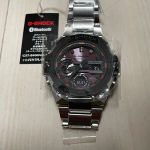 新品未使用 GST-400AD-1A4 G-SHOCK G-STEEL 赤 限定カラー 超貴重 腕時計 電波ソーラー Gショック カシオ レッド CASIO タフソーラー