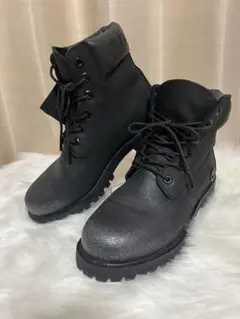 Timberland Jimmy Choo ブラックヌバックブーツ　グリッター