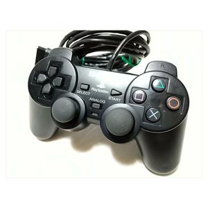 分解清掃洗浄済み [国内版PS2]アナログコントローラ DUALSHOCK 2 ミッドナイトブラック[箱、取説なし](中古)