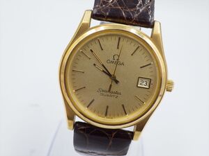 29102Bh【1円スタート】OMEGA オメガ Seamaster シーマスター デイト ヴィンテージ メンズ 時計 クオーツ ケース34mm