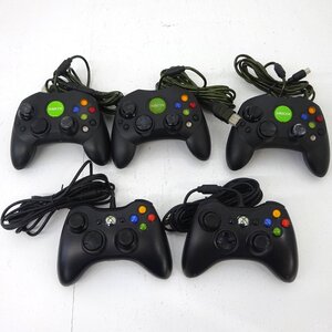 ★ジャンク★初代 XBOX用 コントローラー 3点 XBOX 360用 コントローラー 2点 計5点 まとめ売り★【GM643】