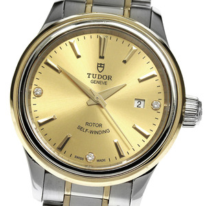 チュードル TUDOR 12103 スタイル cal.2671 3Pダイヤ 自動巻き レディース _826139