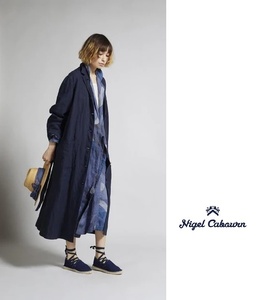 NIGEL CABOURN ATELIER COAT リネン アトリエコート 紺 ナイジェルケーボン