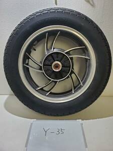 【Y-35】倉庫保管品 XJ系 純正リアホイール 130/90-16 J16×MT3.00 検）旧車当時廃版希少レア　BEET ZFX CBX2型CBRGSXGT380KHRZ