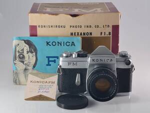 [並品]KONICA (コニカ) FM / HEXANON 52mm F1.8 元箱付 (54113)