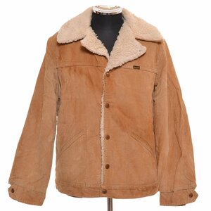 ◆501072 Wrangler ラングラー ◆ボアランチジャケット コート 70s WRANGECOAT USA製 サイズM ヴィンテージ メンズ キャメル