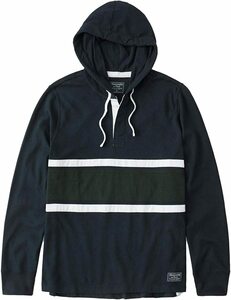 ★未使用(やや難あり)★アバクロ Abercrombie & Fitch メンズ プルオーバー パーカー Sサイズ (A189)