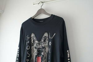 HYSTERIC GLAMOUR ヒステリックグラマー×ゴーストウルフズ THE GHOST WOLVES ロングTシャツ