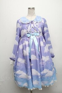 Angelic Pretty / Misty Sky Brilliant Colorワンピース Aqua Symfony S-24-11-29-045-AP-OP-AS-ZS