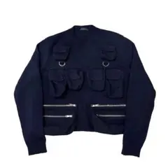 24SS PRADA プラダ シェットランドウール ニット ポケット セーター