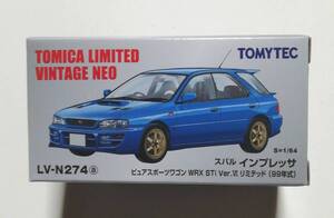 即決！ トミカ リミテッド ヴィンテージ ネオ LV-N274a スバル インプレッサ ピュアスポーツワゴン WRX STi Ver.VI LTD 青 新品・未使用品 