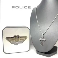 【美品】POLICE ポリス　クロスヘッド　ネックレス