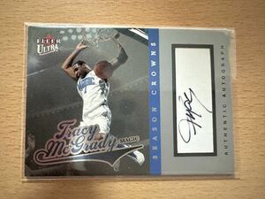 TRACY McGRADY auto FLEER トレイシー・マグレディ　直筆サインカード　NBA 99/99