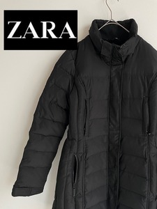 ZARA　ダウンコート　サイズM　レディース　ブラック　0172