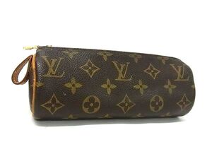 1円 LOUIS VUITTON ルイヴィトン M47630 モノグラム トゥルース ロンド ペンケース ペン入れ 筆箱 文房具 ブラウン系 FF2139