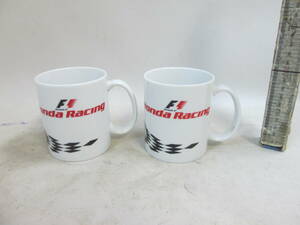 ホンダ HONDA　陶器 マグカップ ２個で　F1 未使用 か美品