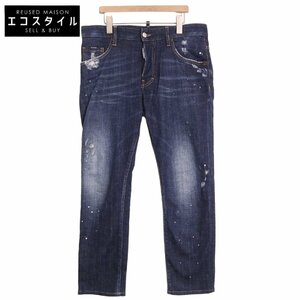 DSQUARED2 ディースクエアード S71LB0770 インディゴ スケータージーン インディゴ 44 ボトムス コットン メンズ 中古