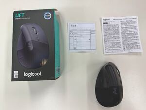 ロジクール ワイヤレス 静音 エルゴノミック マウス LIFT M800GR Logi Bolt Bluetooth 無線 グラファイト 国内正規品 充電式